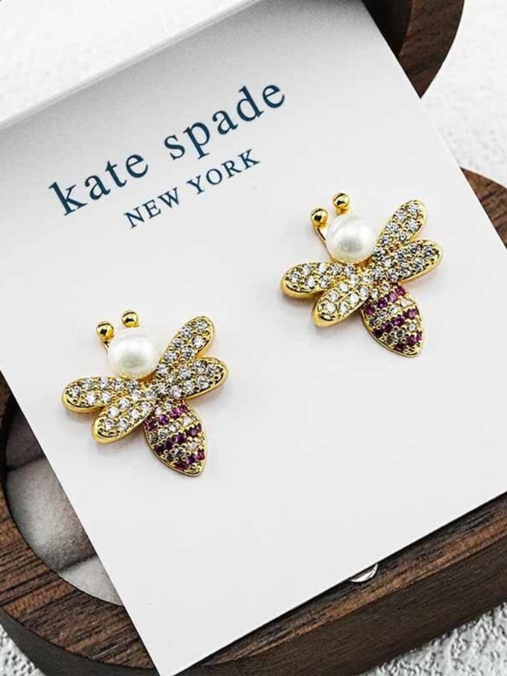 Kate Spade Bee Stud Earrings - Picture 5 of 5